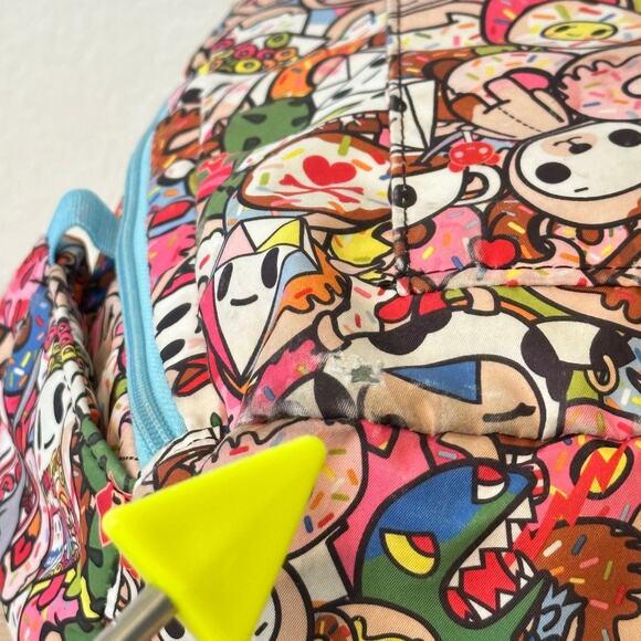 Ju-Ju-Be x Tokidoki MiniBe Mini Backpack w 2 Charms Rare Tokipops Print *Read main image 6
